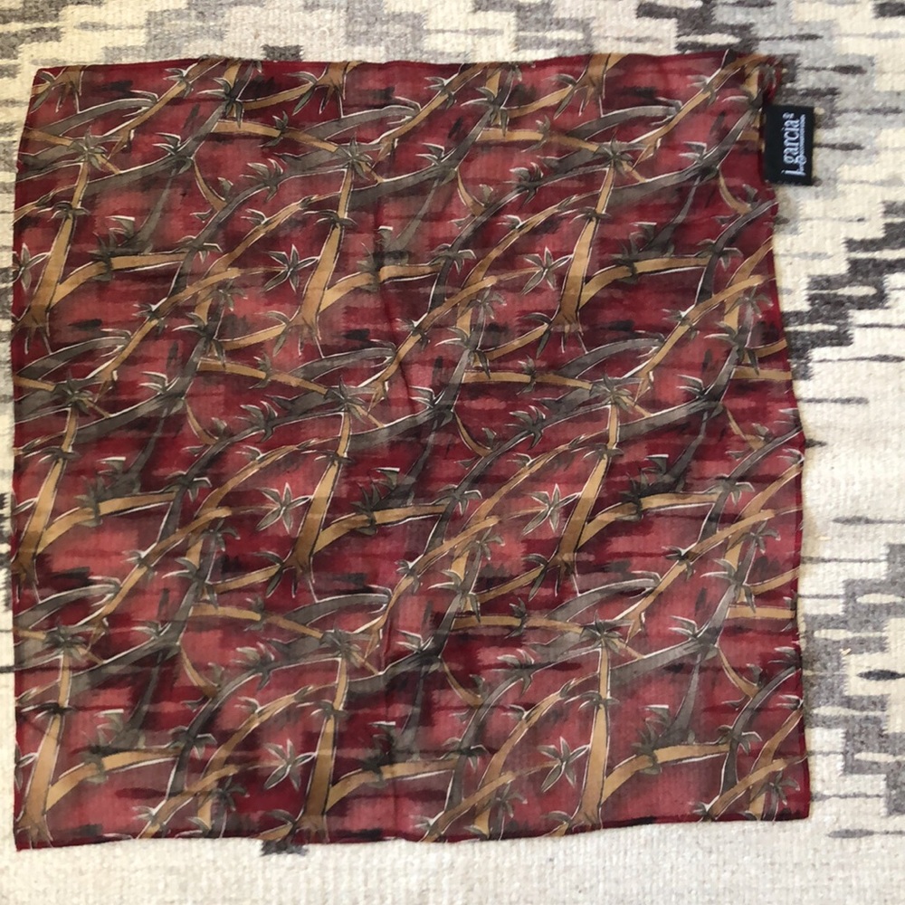 J. Garcia Art in Neckwear for Women Limited Edition Silk Sheer Square Scarf